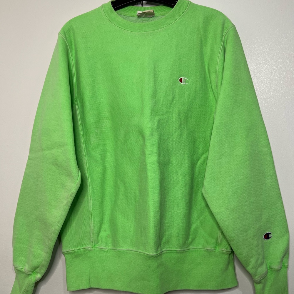 Champion Men's Green Sweatshirt